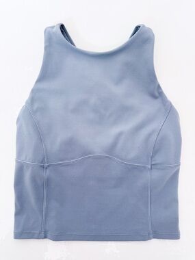 Lululemon Blue Crossback Longline Sports Bra Tank Size 0